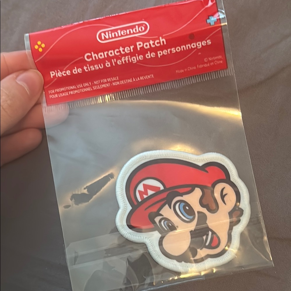 3/$30 Nintendo Mario Character Patch